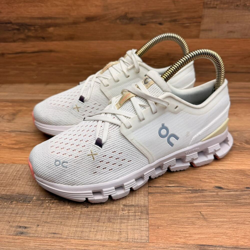 ON Cloud X4 Ivory Shoes  Women's Size 6 Athletic Running Sneakers